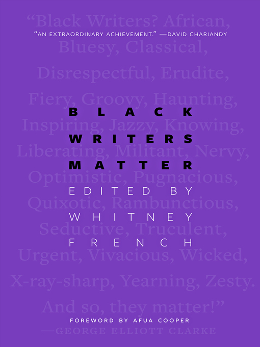Title details for Black Writers Matter by Whitney French - Available